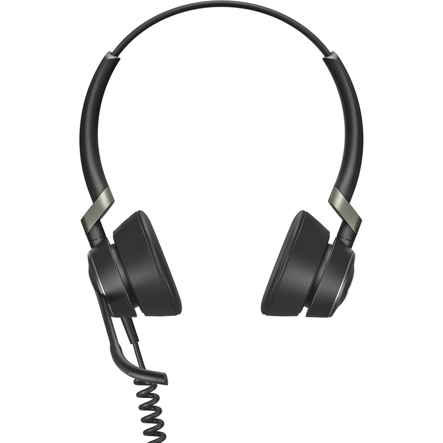 Jabra Engage 50 Wired Headset, Stereo – Telephone Headset with 3-Microphone System, Blocks Out Background Noise for Increased Agent Focus, Call Center Headset Features Enhanced Hearing Protection