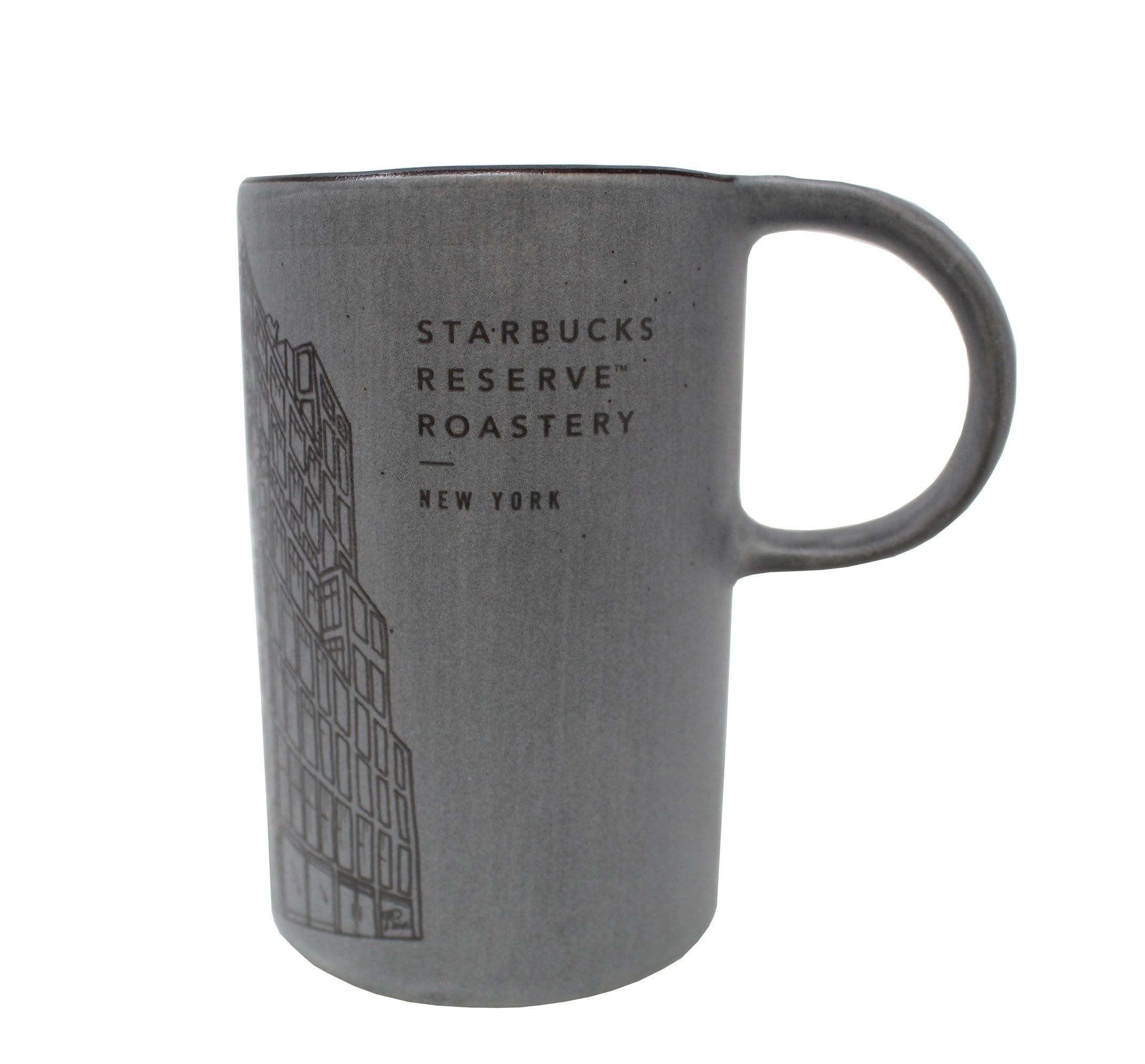 Starbucks Reserve Roastery New York Ceramic Mug Cement Grey, 10 Oz