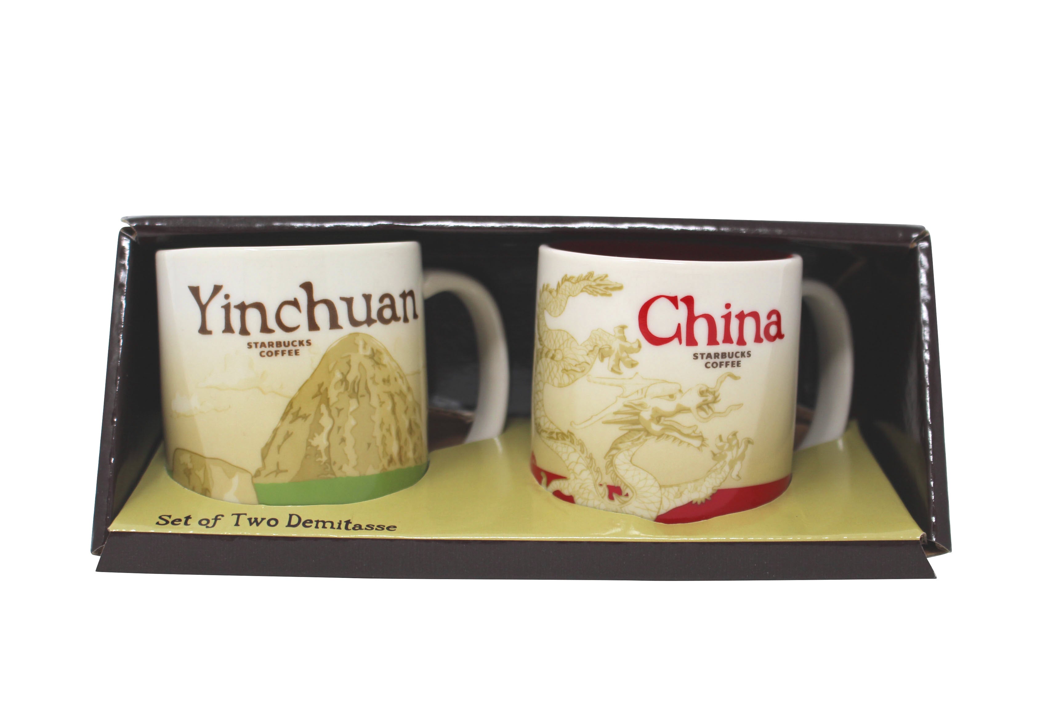 Starbucks Global Icon Series Yinchuan and China Demitasse Mugs, 3 Oz (Set of 2)