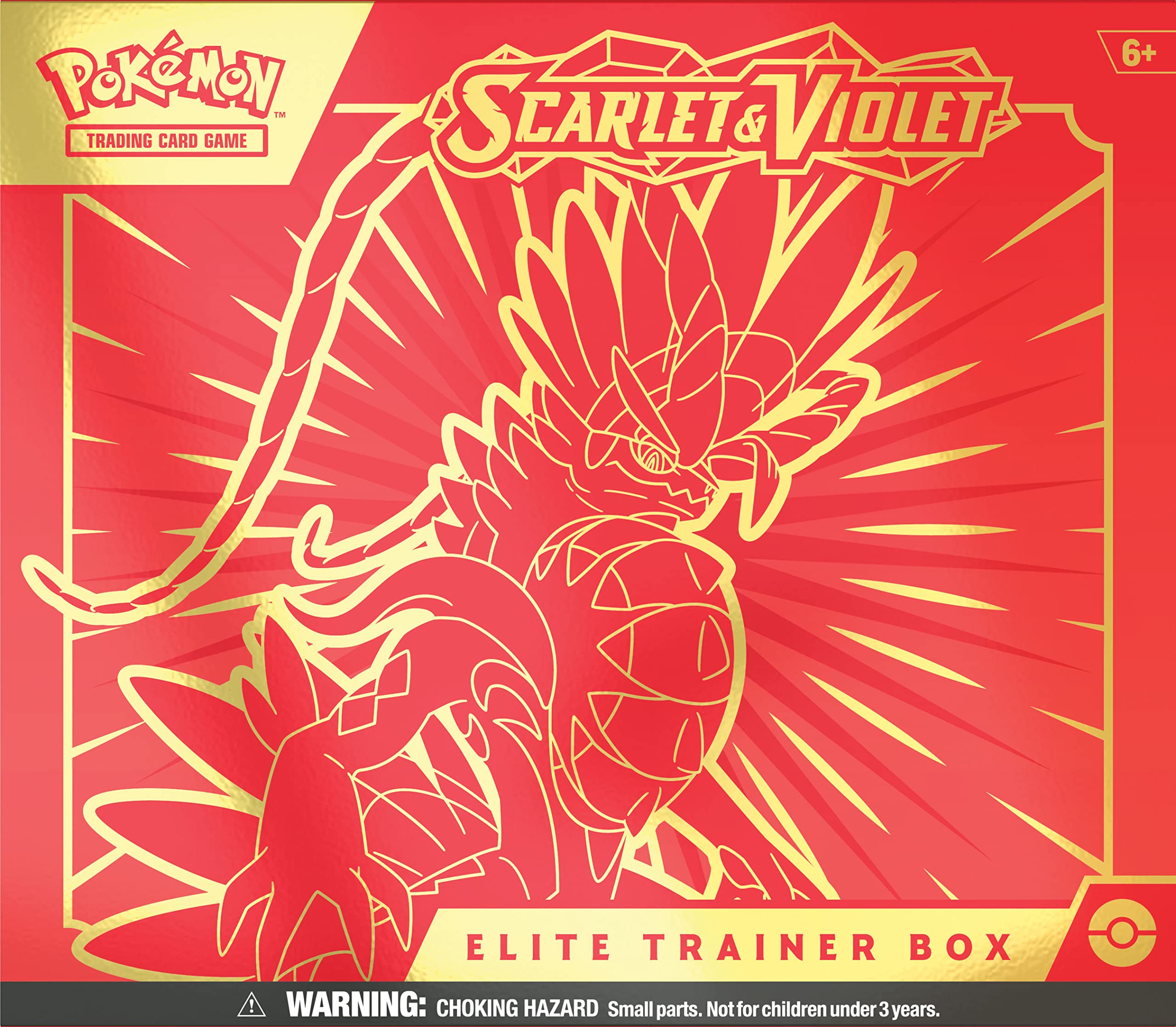 Pokémon TCG: Scarlet & Violet Elite Trainer Box - Koraidon Red (1 Full Art Promo Card, 9 Boosters and Premium Accessories)