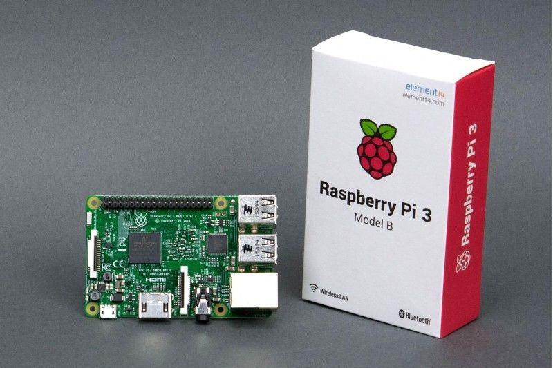 Raspberry Pi 3 Model B 1GB Project Board w 2.4A Power Supply