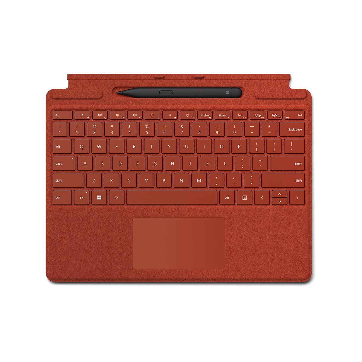 Microsoft Surface Pro 8/X Signature Keyboard with Microsoft Surface Slim Pen 2 - Poppy Red (Open Box, Like New)
