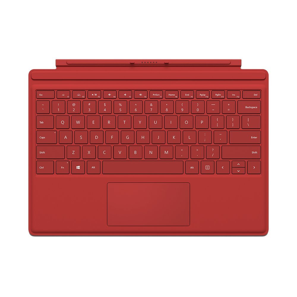 Microsoft Type Cover for Surface Pro  - Red (Certified Refurbished)