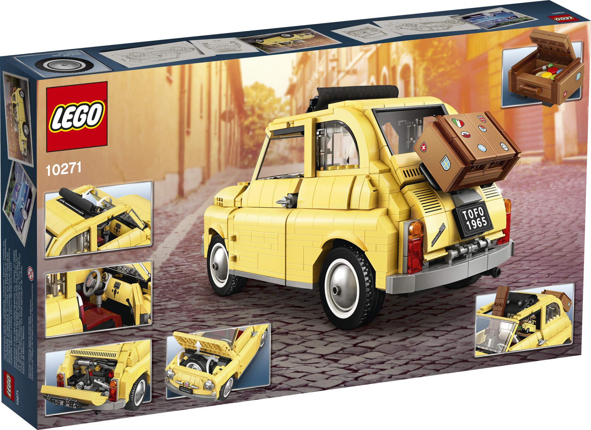 LEGO Creator Expert Fiat 500 10271 Toy Car Building Set for Adults, New 2020 (960 Pieces)