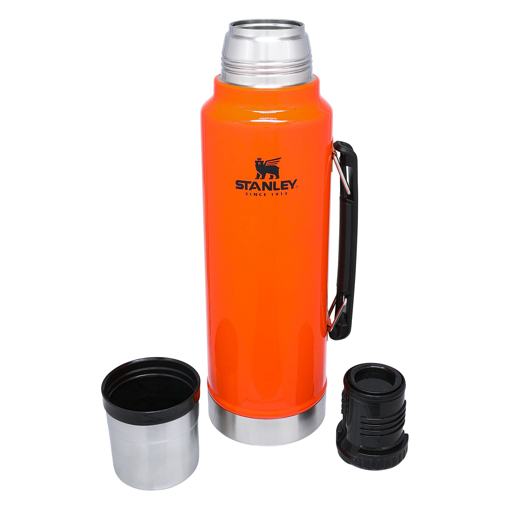 Stanley Classic Vacuum Insulated Wide Mouth Bottle BPA-Free (1.5 Qt, Blaze Orange)