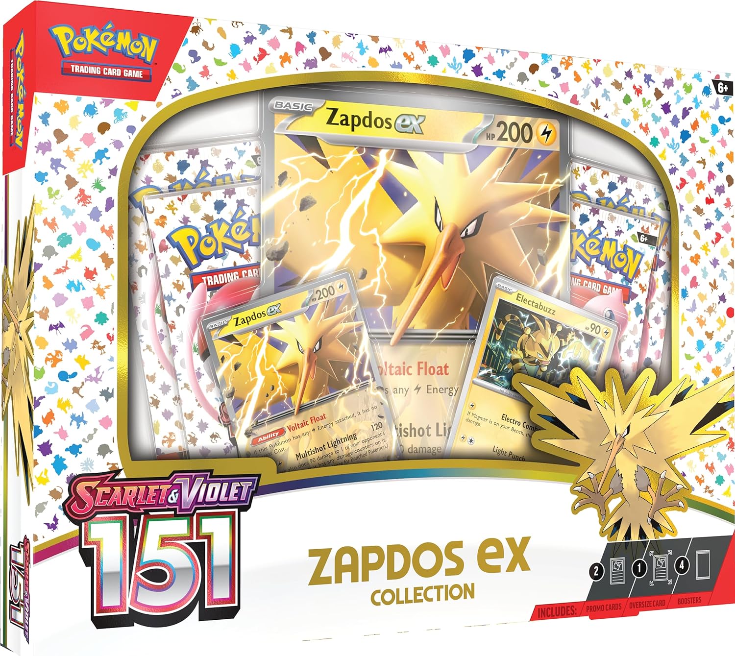 Pokemon TCG: Scarlet & Violet 151 Collection  Zapdos ex Box