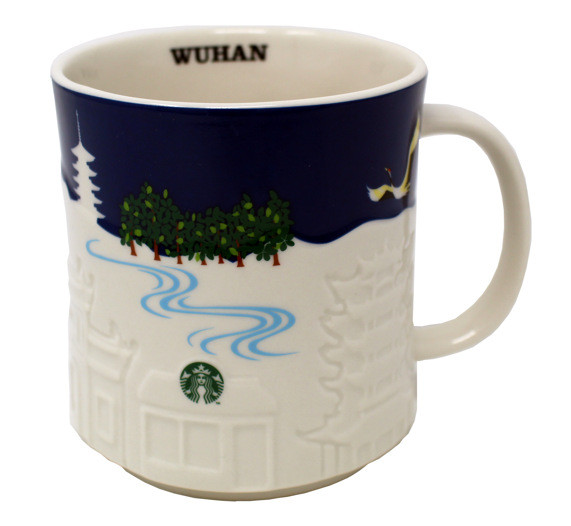 Starbucks Collector Relief Series Wuhan Ceramic Mug, 16 Oz