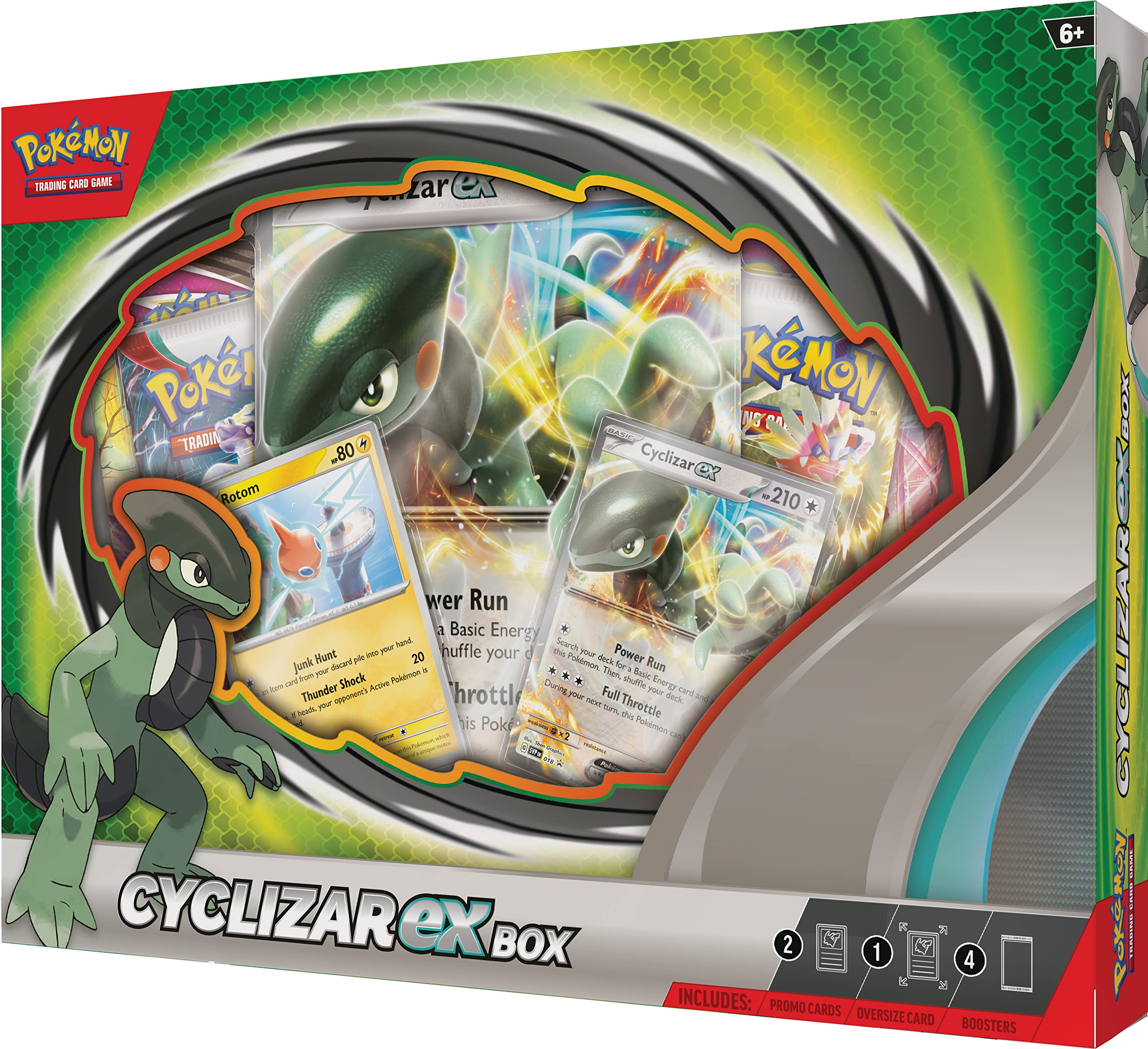 Pokemon TCG: Cyclizar ex Box - 4 Packs, Promo Cards