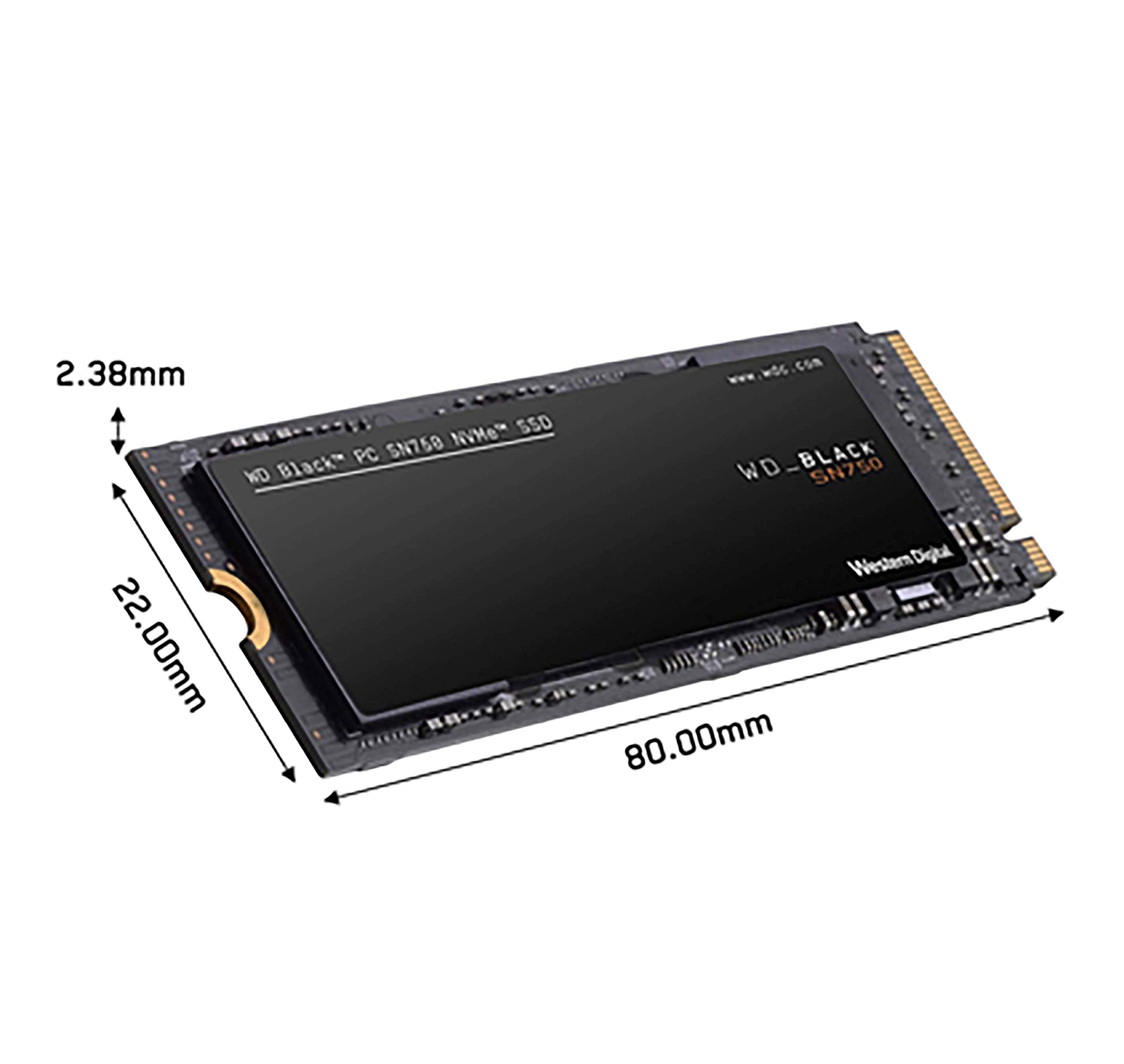 WD_Black SN750 1TB NVMe Internal Gaming SSD - Gen3 PCIe, M.2 2280, 3D NAND - WDS100T3X0C