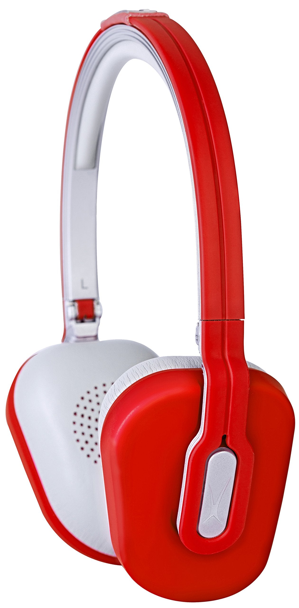 Altec Lansing Over the Head Foldable Headphone with Mic, Red - MZX662