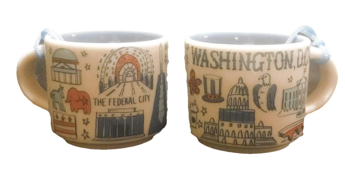 Starbucks Washington DC Been There Series Holiday Espresso Cup Ornament Gift Box