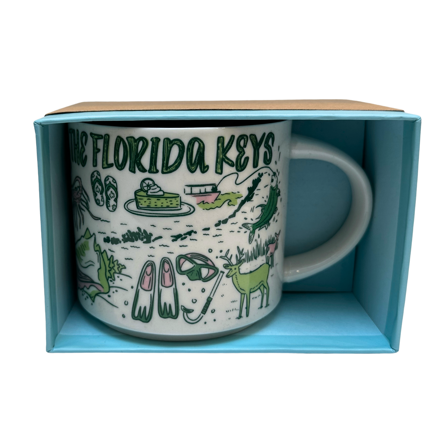 Starbucks Been There Series Florida Keys Ceramic Coffee Mug, 14 Oz