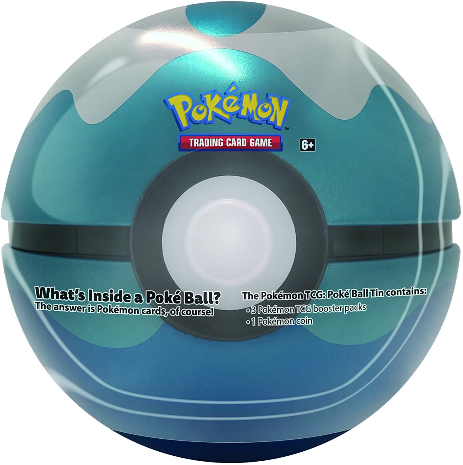 Pokemon TCG: Poke Ball Tin - Dive - 3 Booster Pack with 1 Coin BlueProton Pokemon TCG: Poke Ball Tin - Dive - 3 Booster Pack with 1 Coin BlueProton