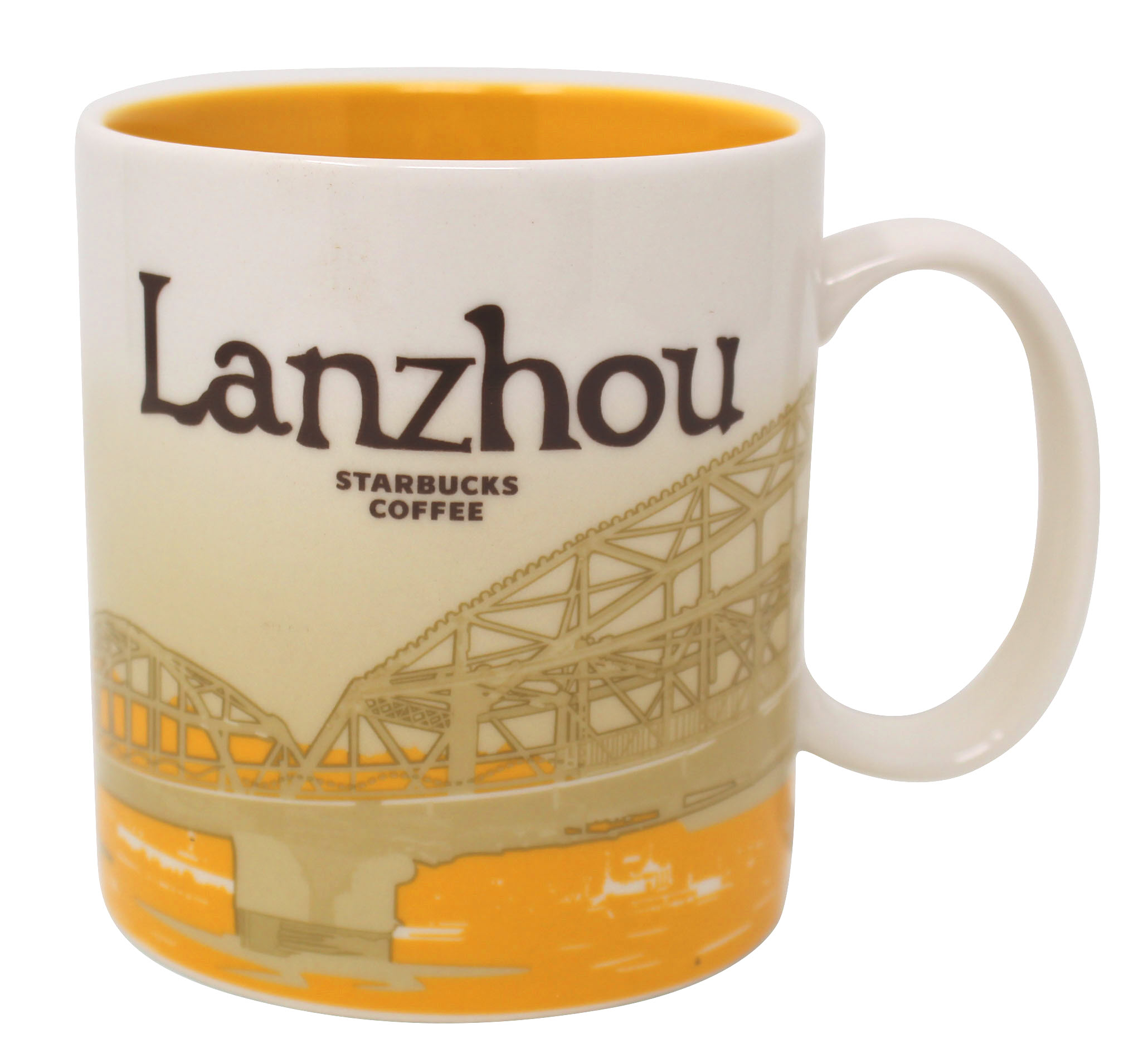Starbucks Global Icon Series Lanzhou Ceramic Mug, 16 Oz