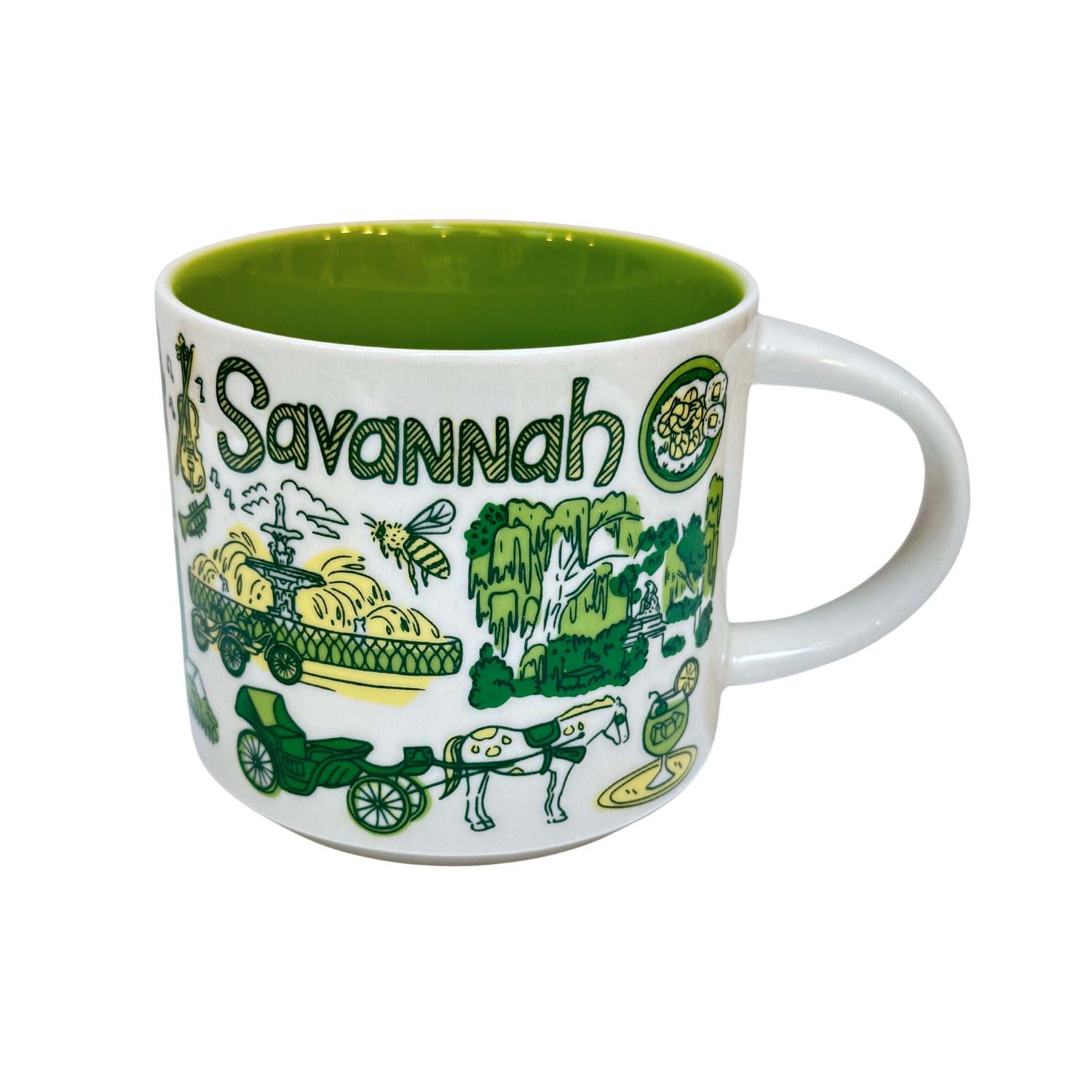 Starbucks Been There Series Savannah Ceramic Coffee Mug, 14 Oz