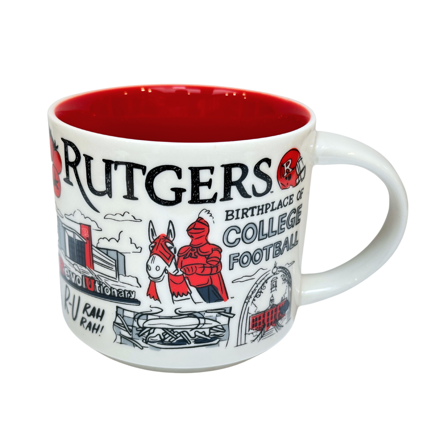 Starbucks Been There Series Mug Cup Rutgers College Football Campus Collection 2022, 14 Oz