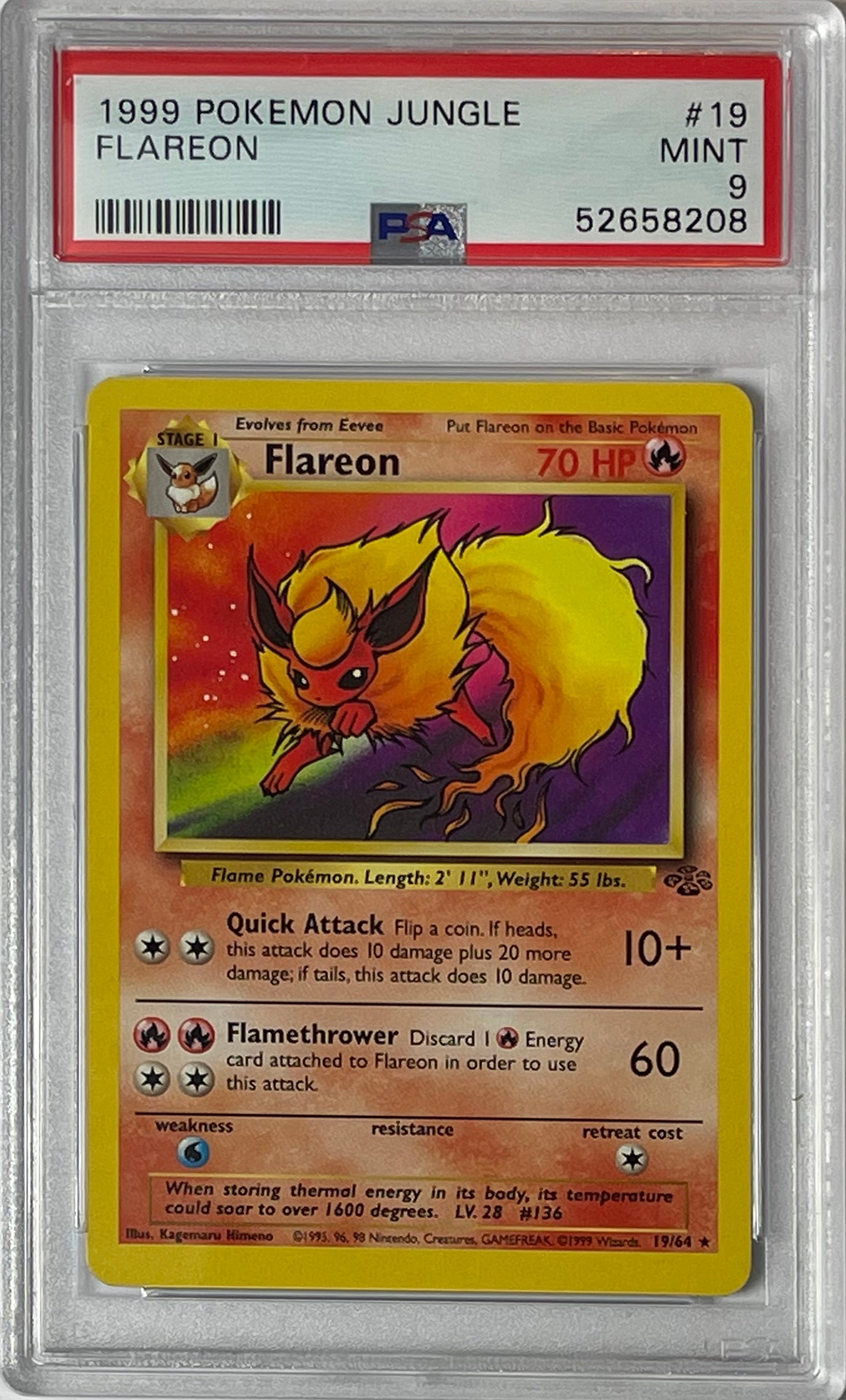 pokemon card flareon first edition PSA 10 Flareon 1st Edition Jungle Pack The Pokcave