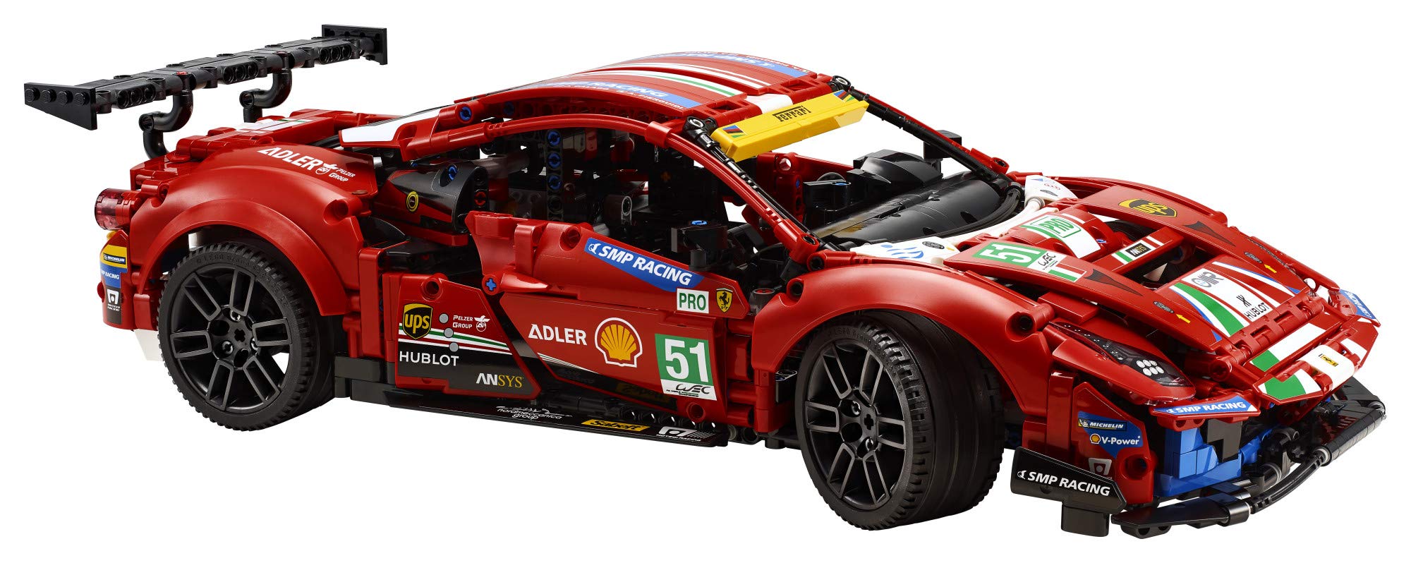 LEGO Technic Ferrari 488 GTE AF Corse #51 42125 Building Kit (1,677 Pieces)