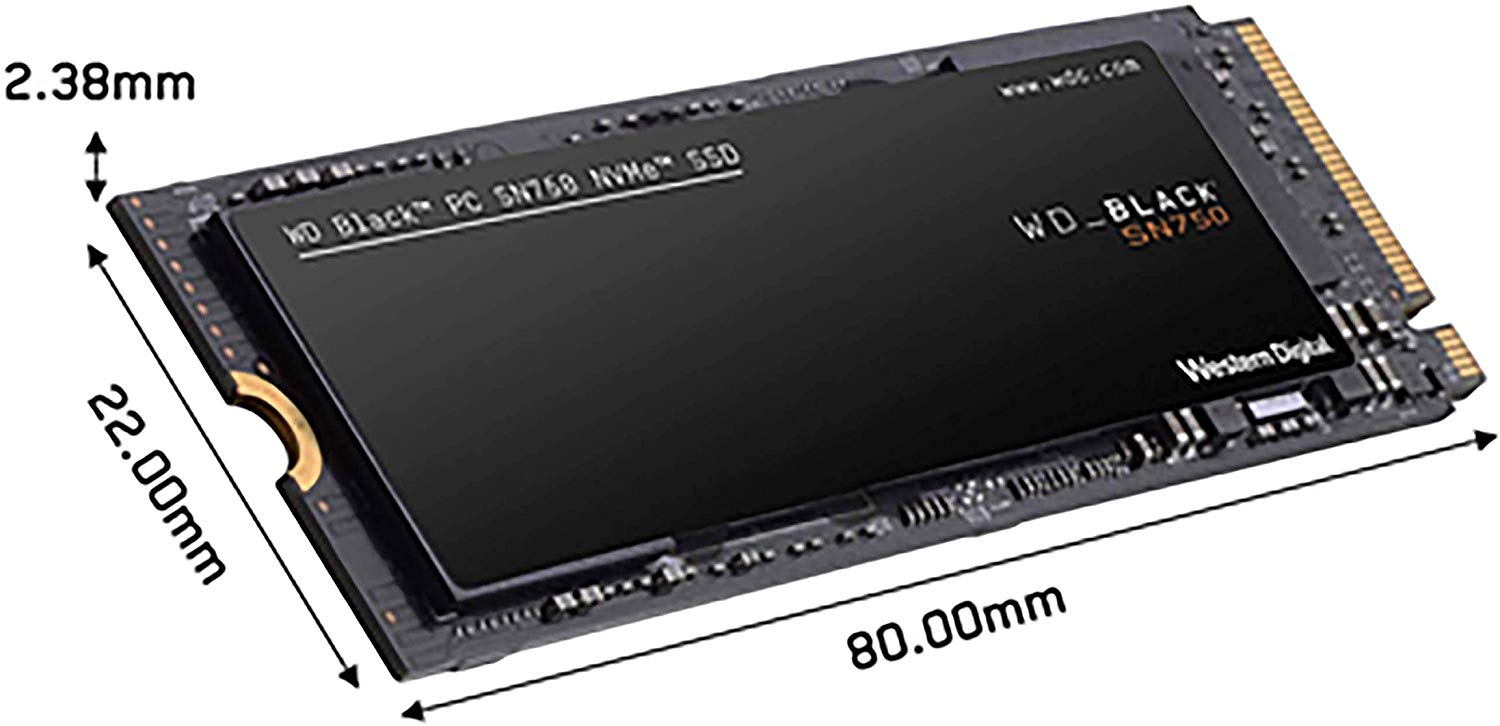WD_Black SN750 250GB  NVMe Internal Gaming SSD - Gen3 PCIe, M.2 2280, 3D NAND - WDS250G3X0C