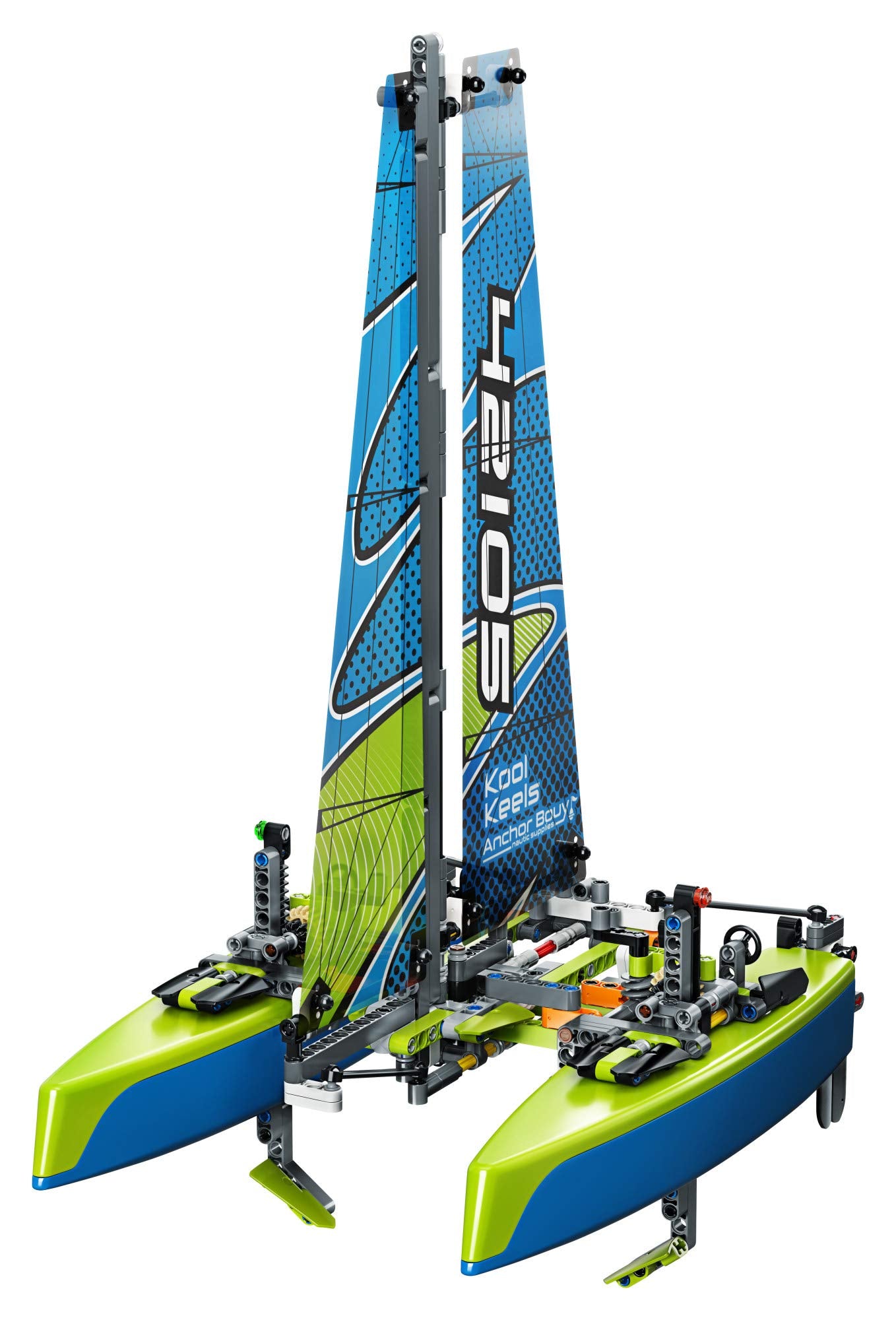 LEGO Technic Catamaran 42105 Model Sailboat Building Kit, New 2020 (404 Pieces)