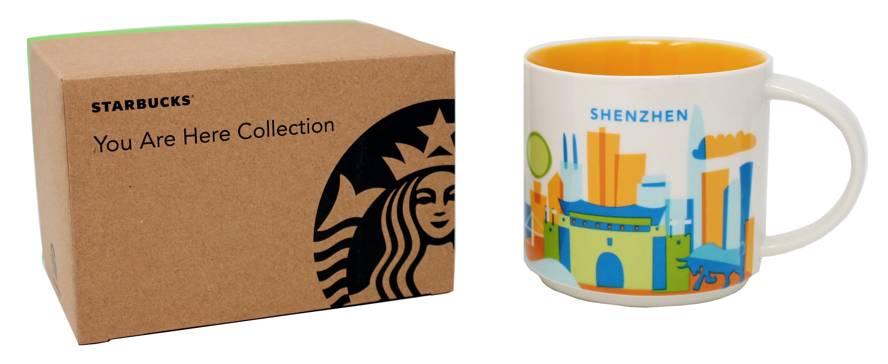Starbuck You Are Here Series Shenzhen Ceramic Mug, 14 Oz