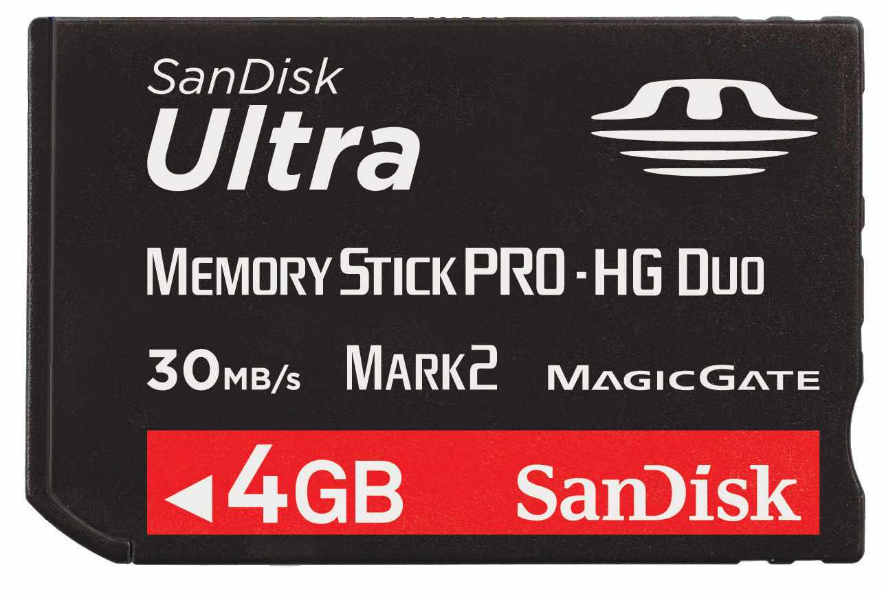 SanDisk 4GB ULTRA Memory Stick PRO DUO (SDMSPD-4096, Static Pack)