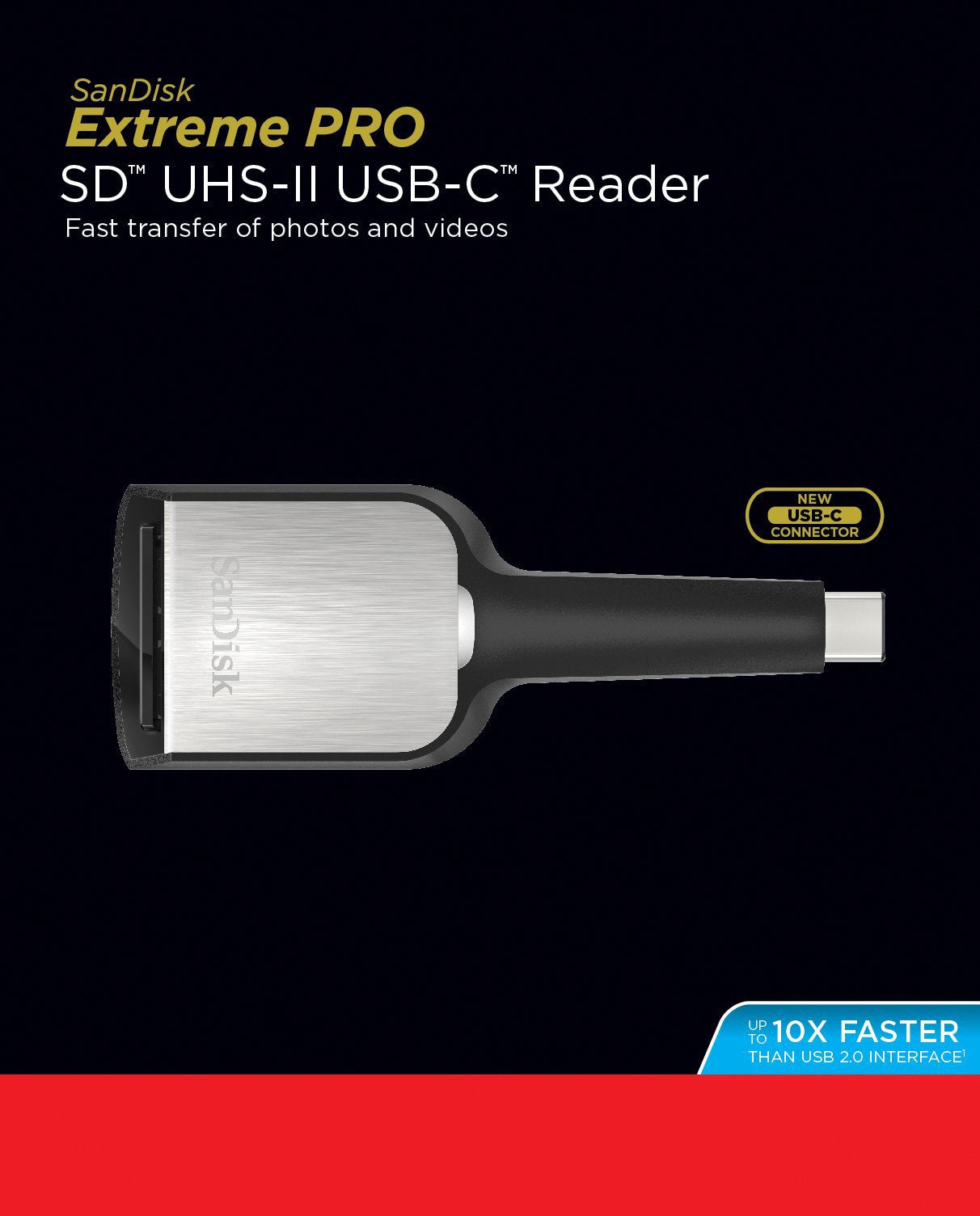 Sandisk Reader USB Type C for SD, SDDR-389-G46