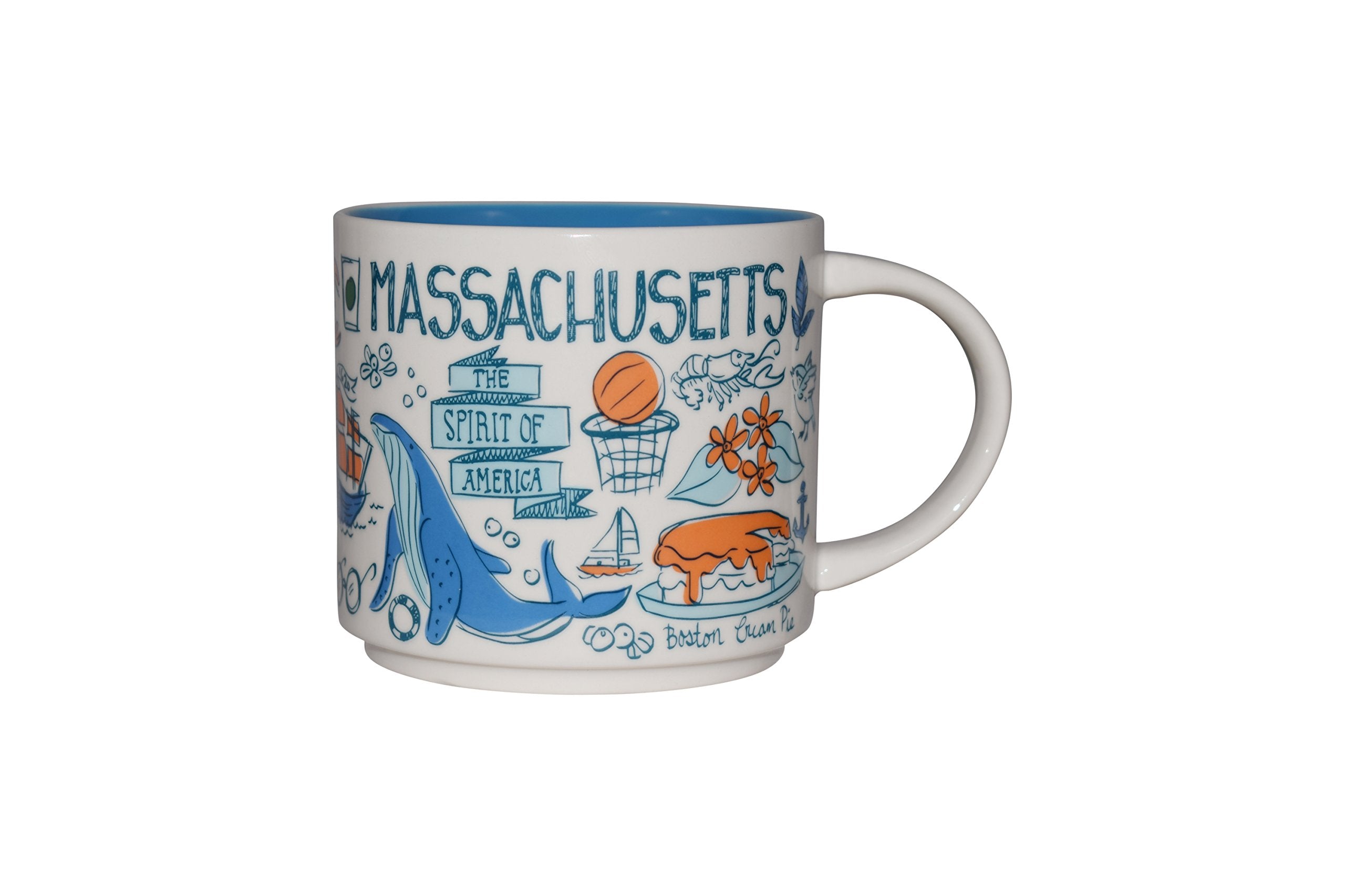 Starbucks Coffee Mug - Been There Series Across The Globe (Boston), 14  ounces