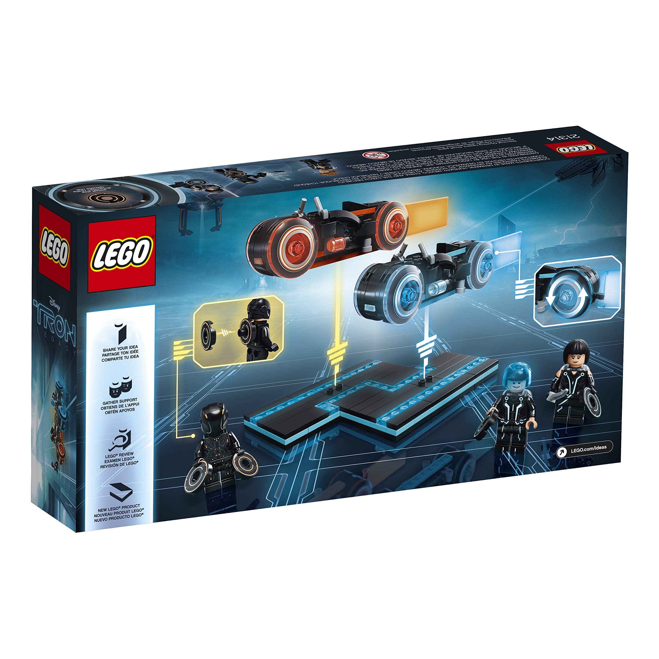 LEGO Ideas Tron Legacy Light Cycles 21314 Building Kit (230 Piece)