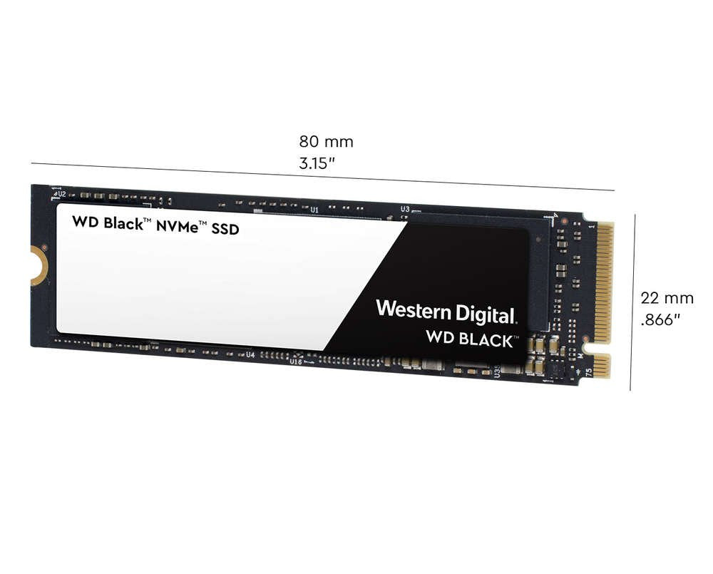 WD Black 500GB High-Performance NVMe PCIe Internal SSD - M.2 2280, 8 Gb/s - WDS500G2X0C (Open Box, Like New)