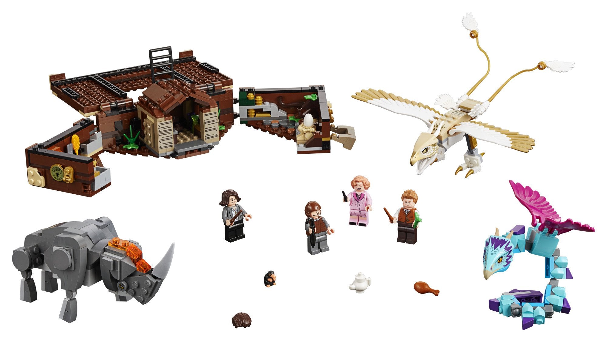 LEGO Harry Potter Newts Case of Magical Creatures Building Kit 75952 (694 Piece), Multicolor (Like New, Open Box)