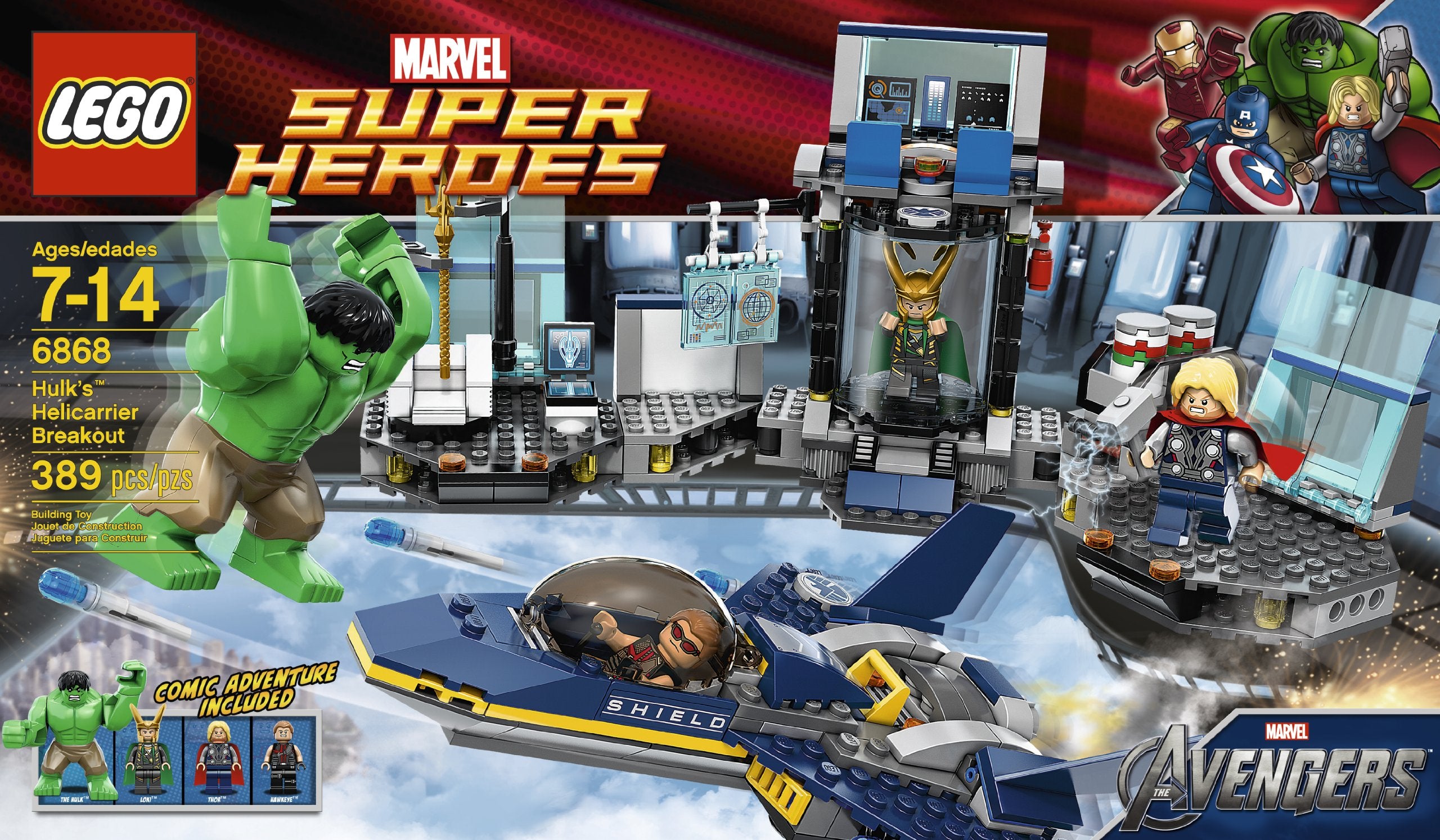LEGO Super Heroes Hulk's Helicarrier Breakout (6868)