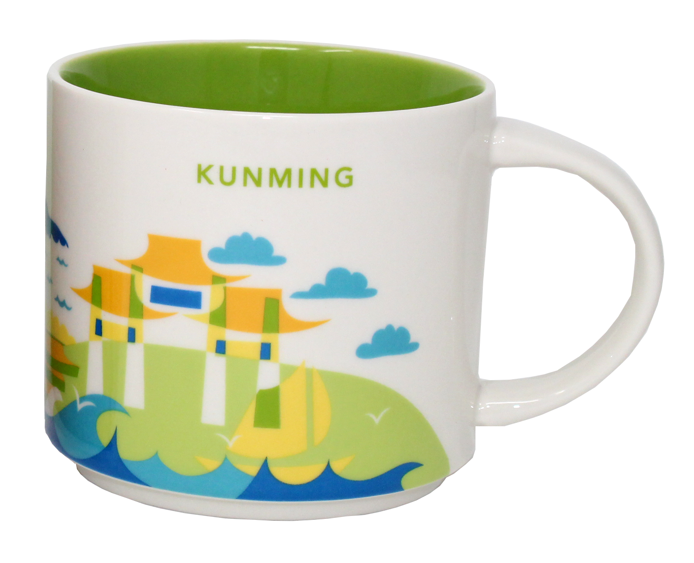 Starbucks You Are Here Series Kunming Ceramic Mug, 14 Oz