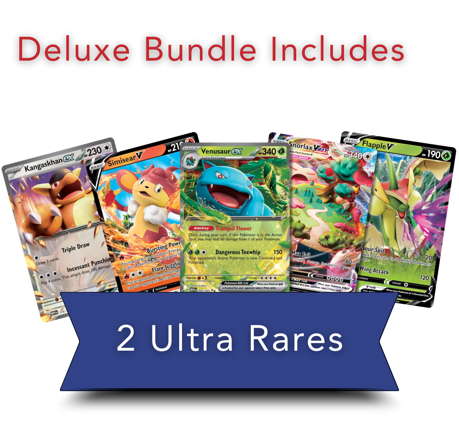 Pokemon 5 Guaranteed Pokemon GX , EX , V cards Deluxe Pack!