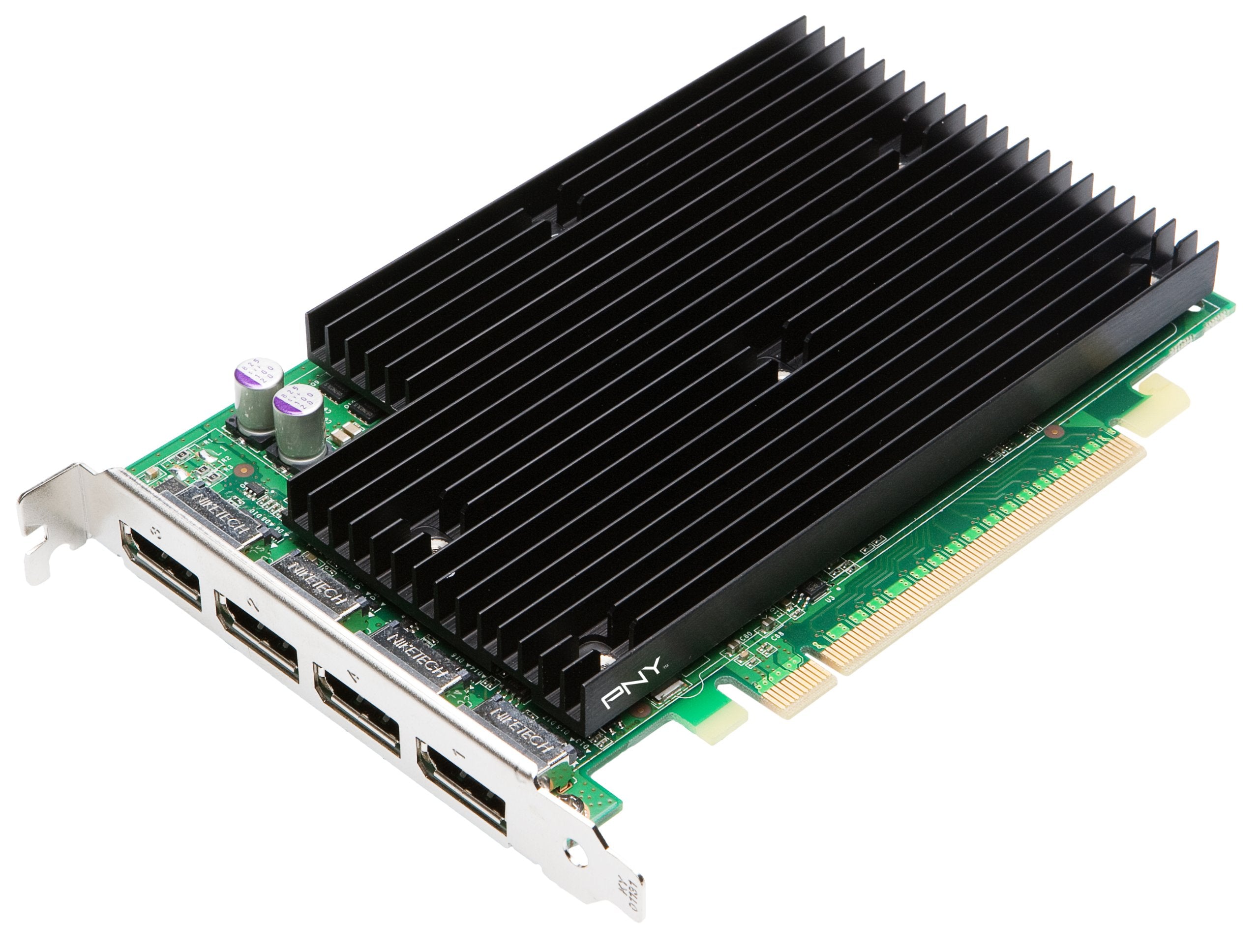 NVIDIA Quadro NVS 450 by PNY 512MB GDDR3 PCI Express Gen 2 x16 Quad DisplayPort Graphics Card (Used, System Pull)
