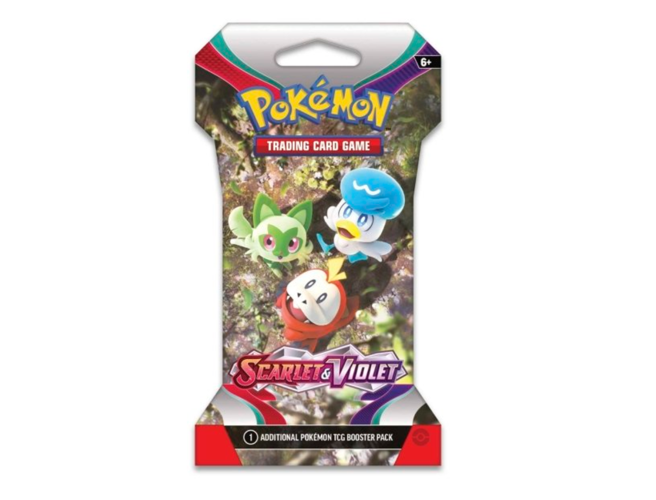 Pokemon Scarlet & Violet Sleeved Booster | Sprigatito, Fuecoco, and Quaxly