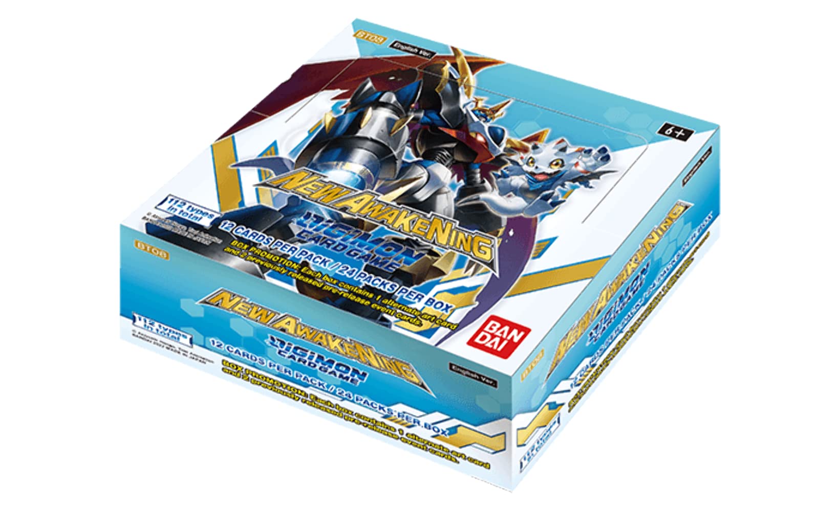 BANDAI Digimon Card Game Box BT08 New Hero