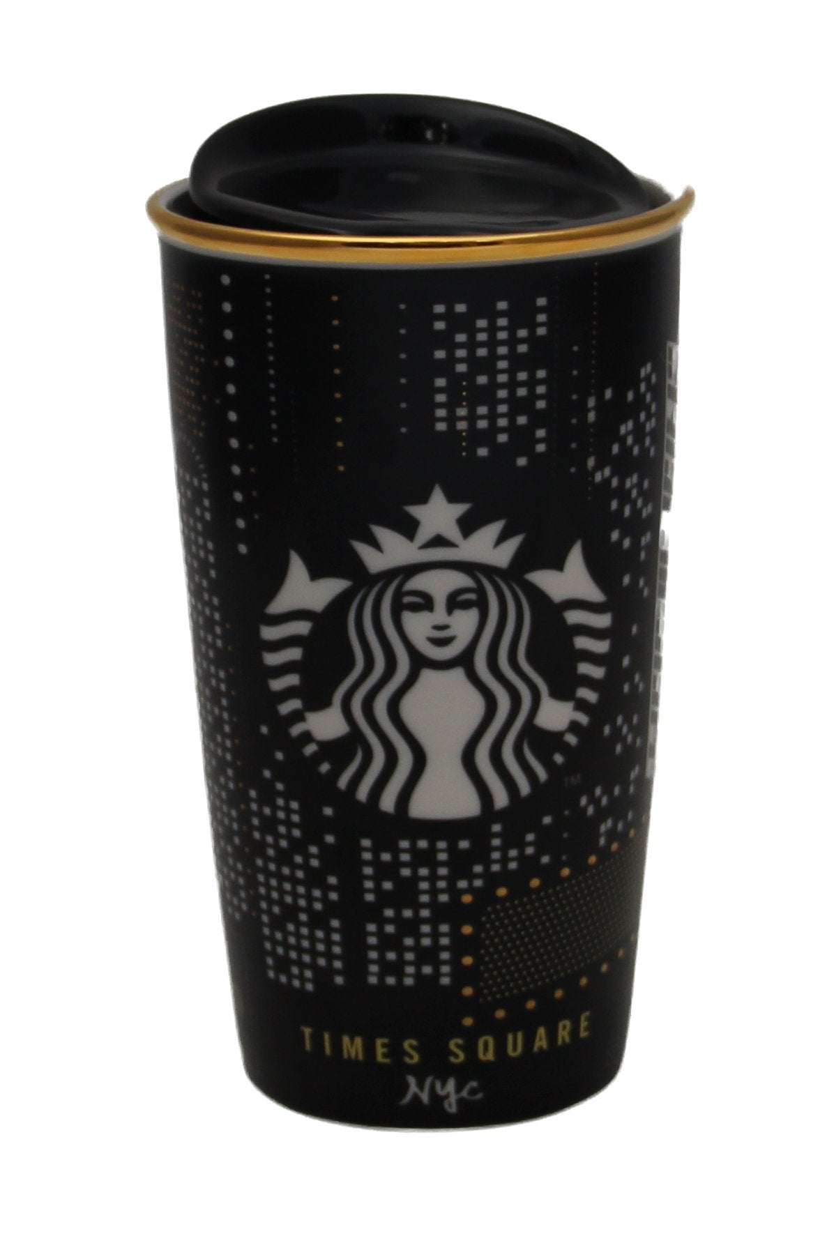 Starbucks Times Square NYC Collection, Ceramic Double-Wall Traveler 12 Oz