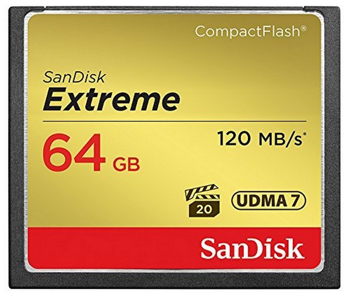 SanDisk Extreme 64GB CompactFlash Memory Card (SDCFXSB-064G-G46)