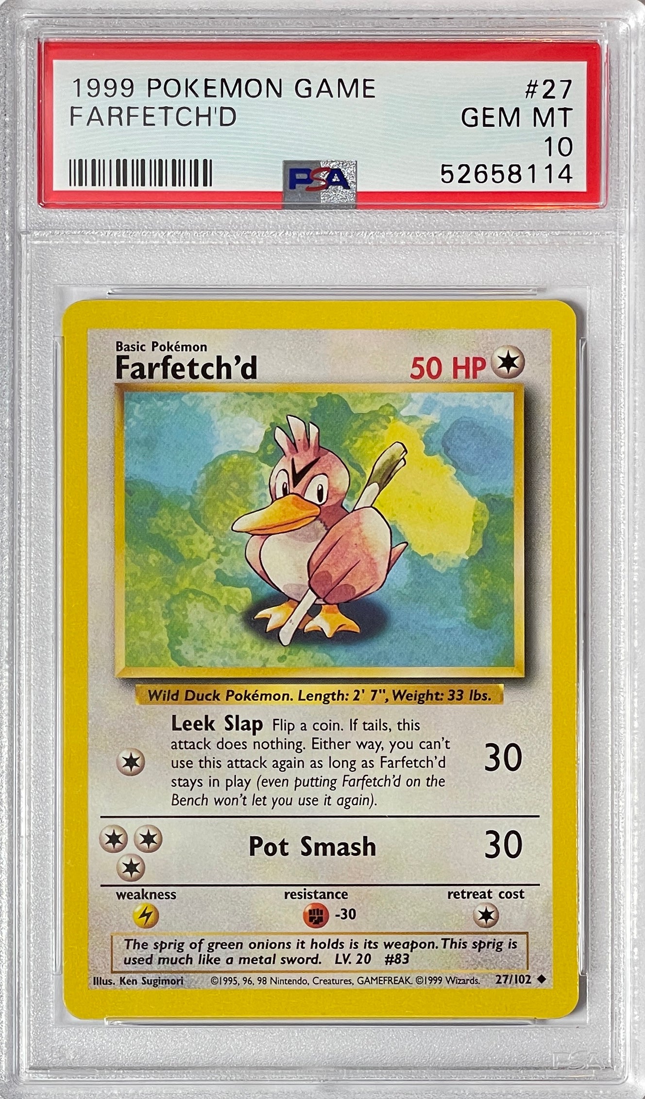 TCG Family Pokemon Card Game - #34 Farfetch'd