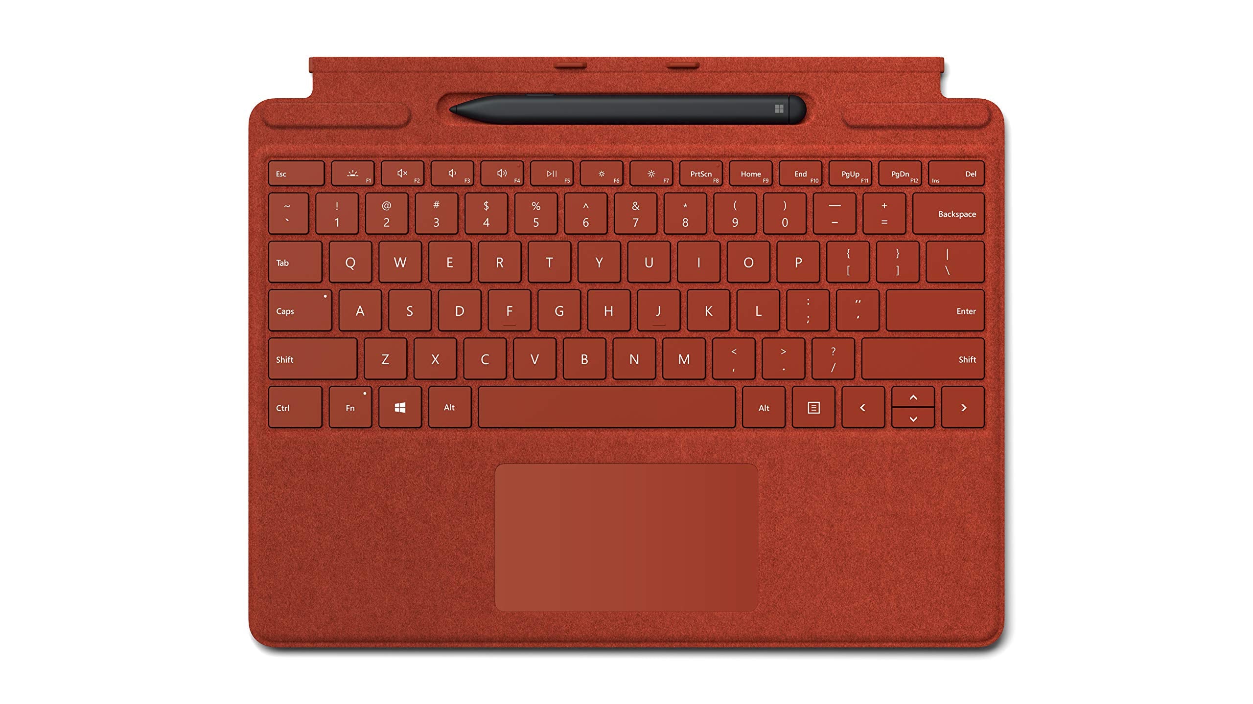 Microsoft Surface Pro X/8/9 Signature Keyboard with Slim Pen - Poppy Red, 25O-00021