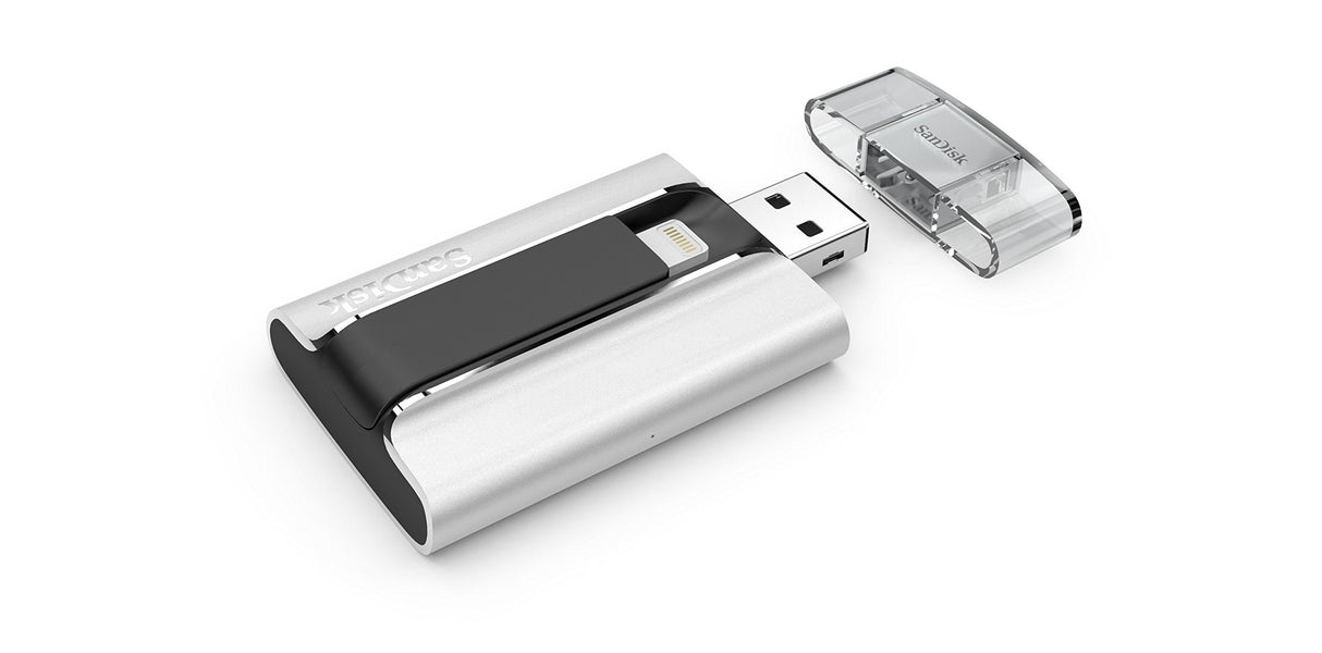 SanDisk iXpand 32GB USB 2.0 Mobile Flash Drive with Lightning connector For iPhones, iPads & Computers- SDIX-032G-G57 Old Version