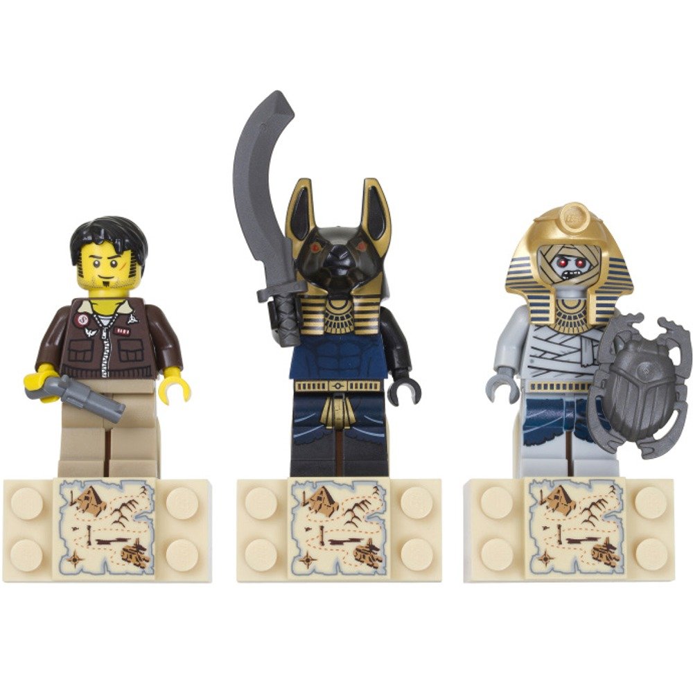 LEGO Magnets Pharaoh's Quest Set of 3 - Jake Raines, Anubis Guard, Mummie