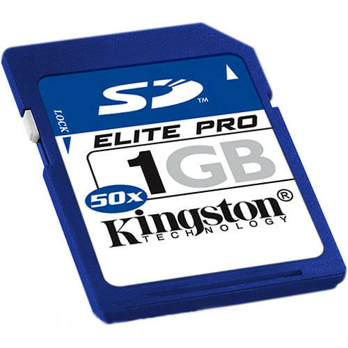 Kingston 1 GB Elite Pro Secure Digital Memory Card ( SD/1GB-S )