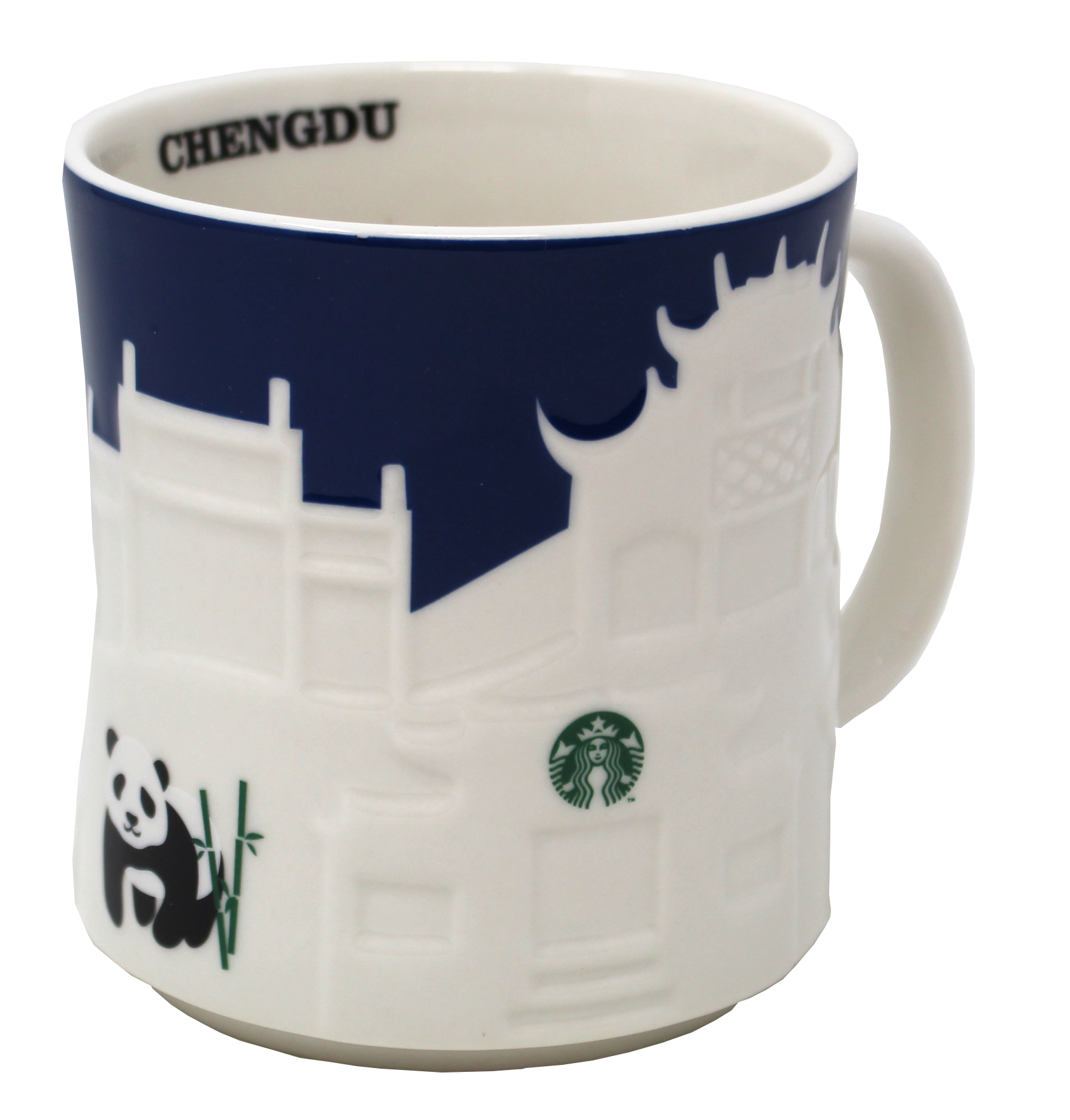 Starbucks Collector Relief Series Chengdu Ceramic Mug, 16 Oz