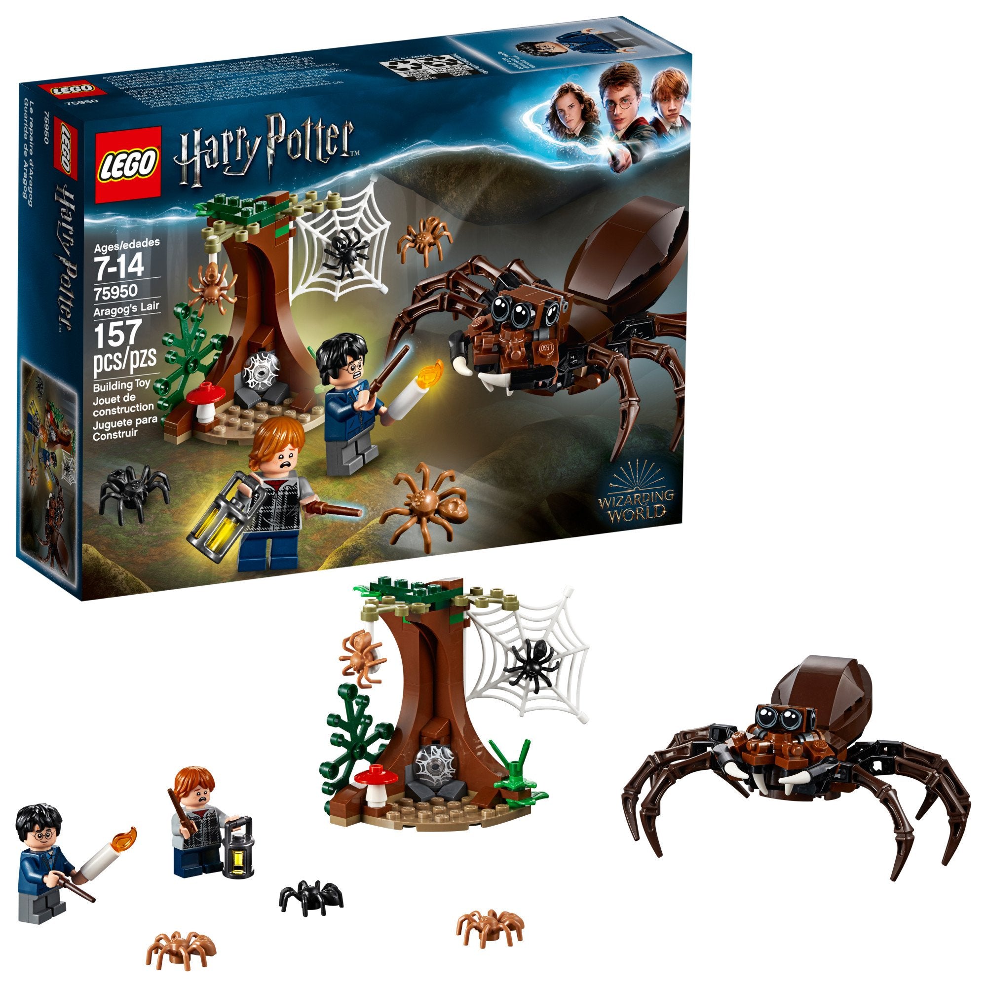 LEGO Harry Potter Aragog's Lair 75950 Building Kit (157 Piece), Multicolor (Like New, Open Box)