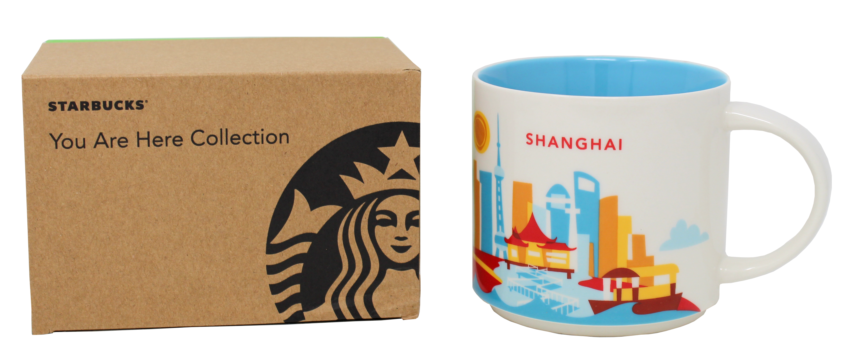 Starbucks You Are Here Series Shanghai Ceramic Mug, 14 Oz