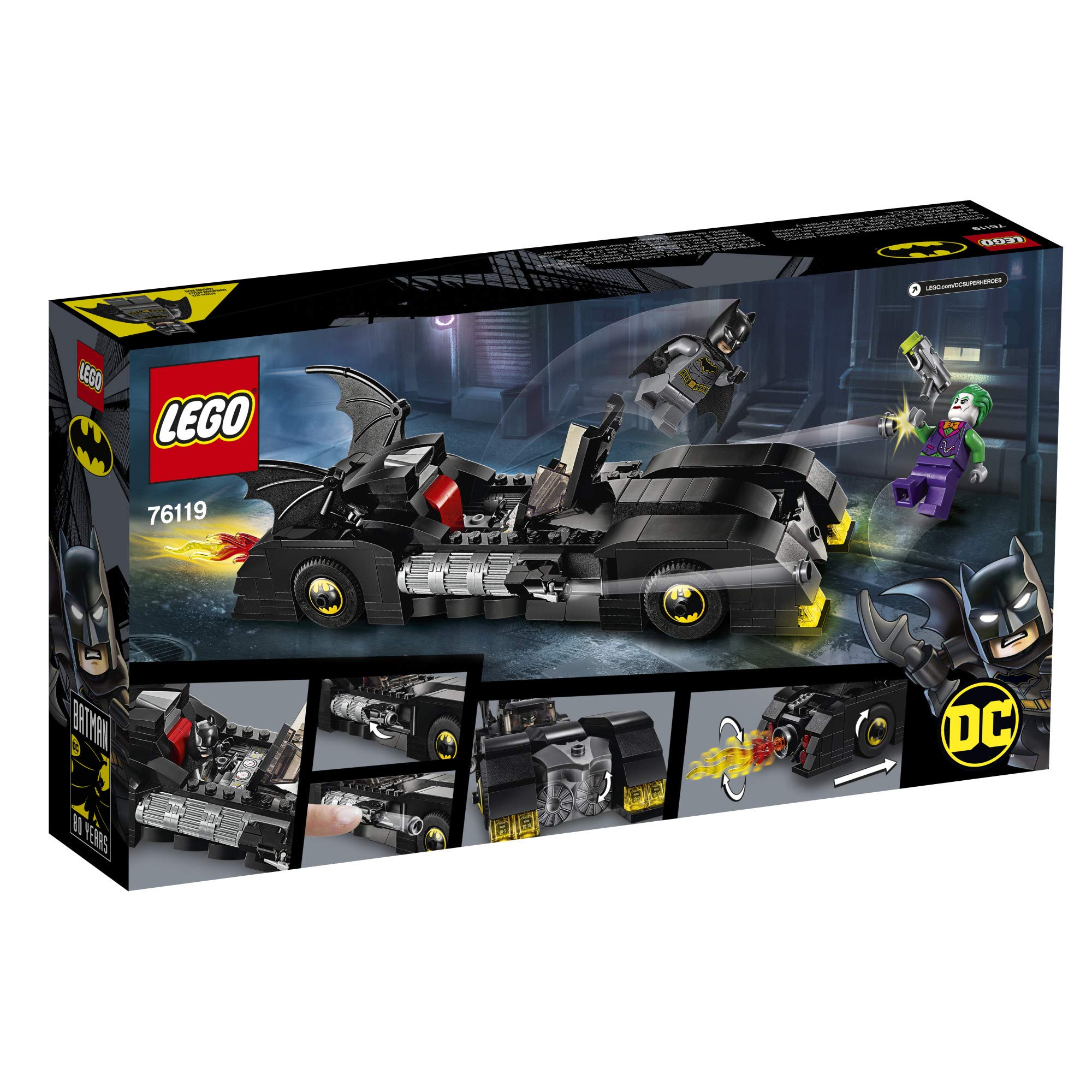 LEGO DC Batman Batmobile: Pursuit of The Joker 76119 Building (342 Pieces) (Like New, Open Box)