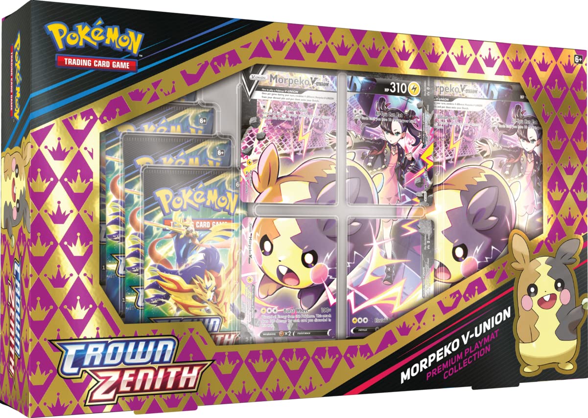 Pokemon TCG: Crown Zenith Premium Playmat Collection Morpeko V-Union Box