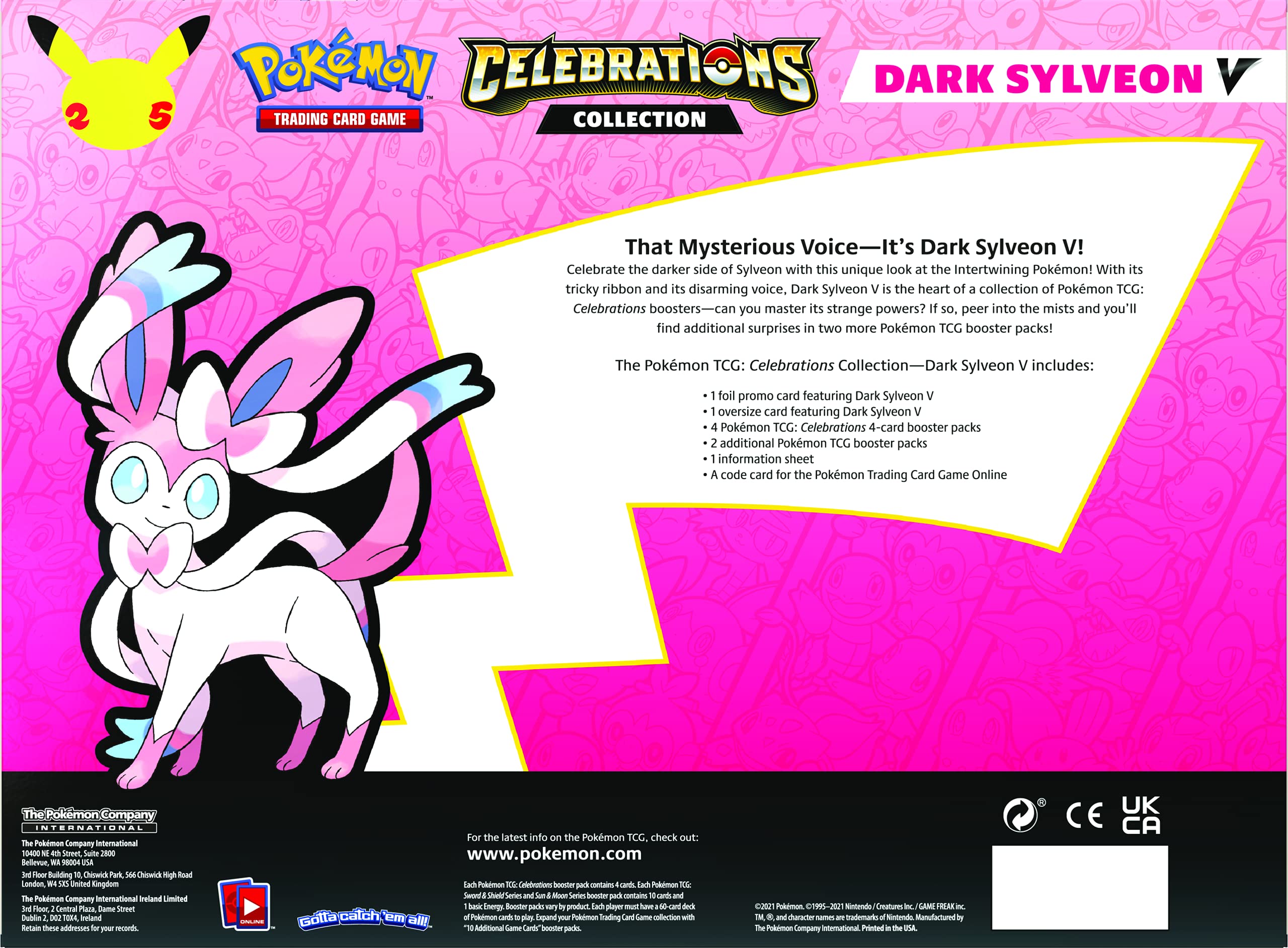 Pokemon TCG: Celebrations Collections Dark Sylveon V Box